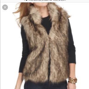 Michael Korda Faux Fur Vest